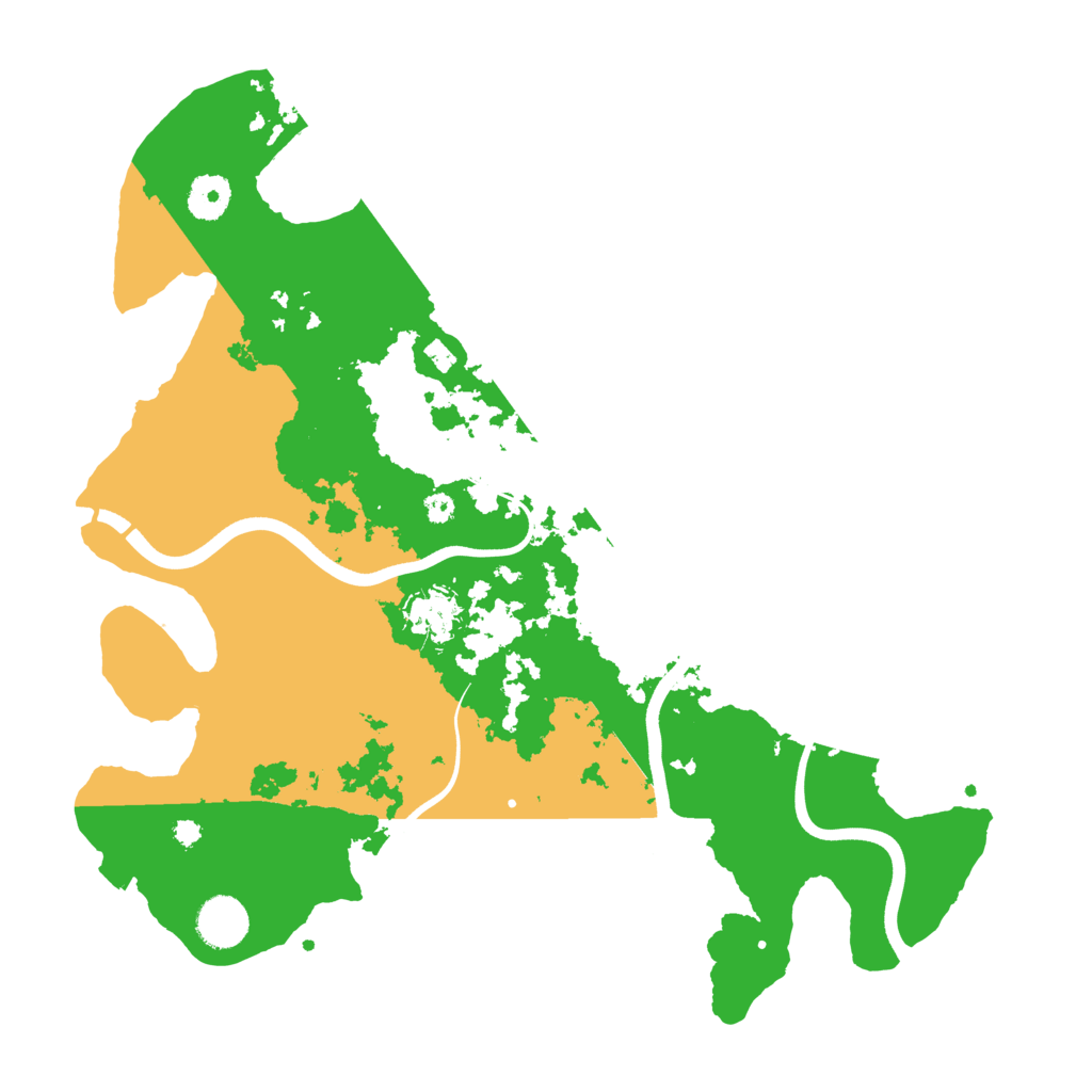 Biome Rust Map: Procedural Map, Size: 3700, Seed: 3725290