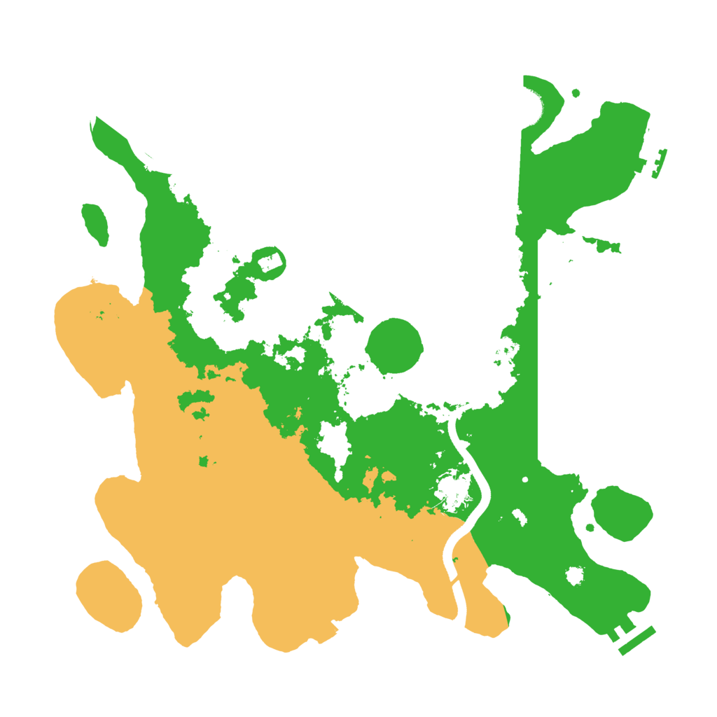 Biome Rust Map: Procedural Map, Size: 3500, Seed: 3510070
