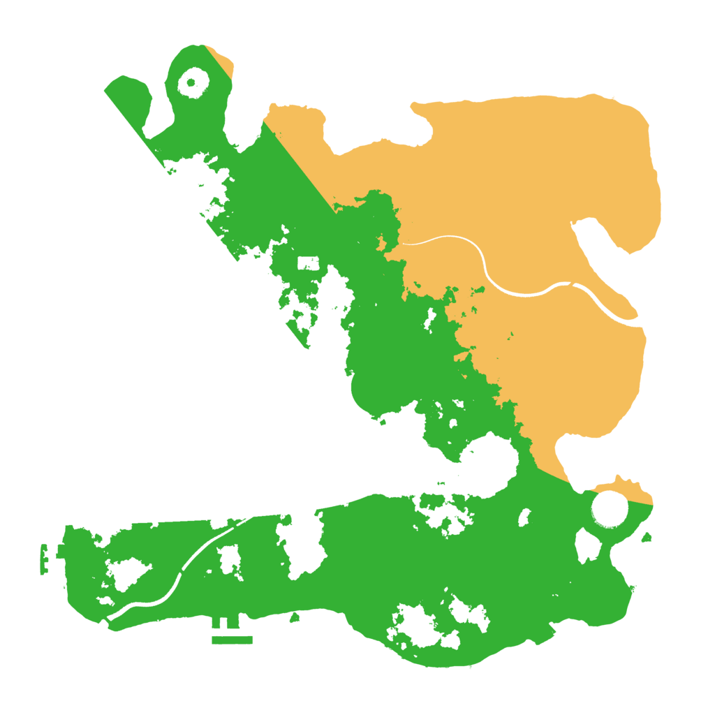 Biome Rust Map: Procedural Map, Size: 3550, Seed: 922977