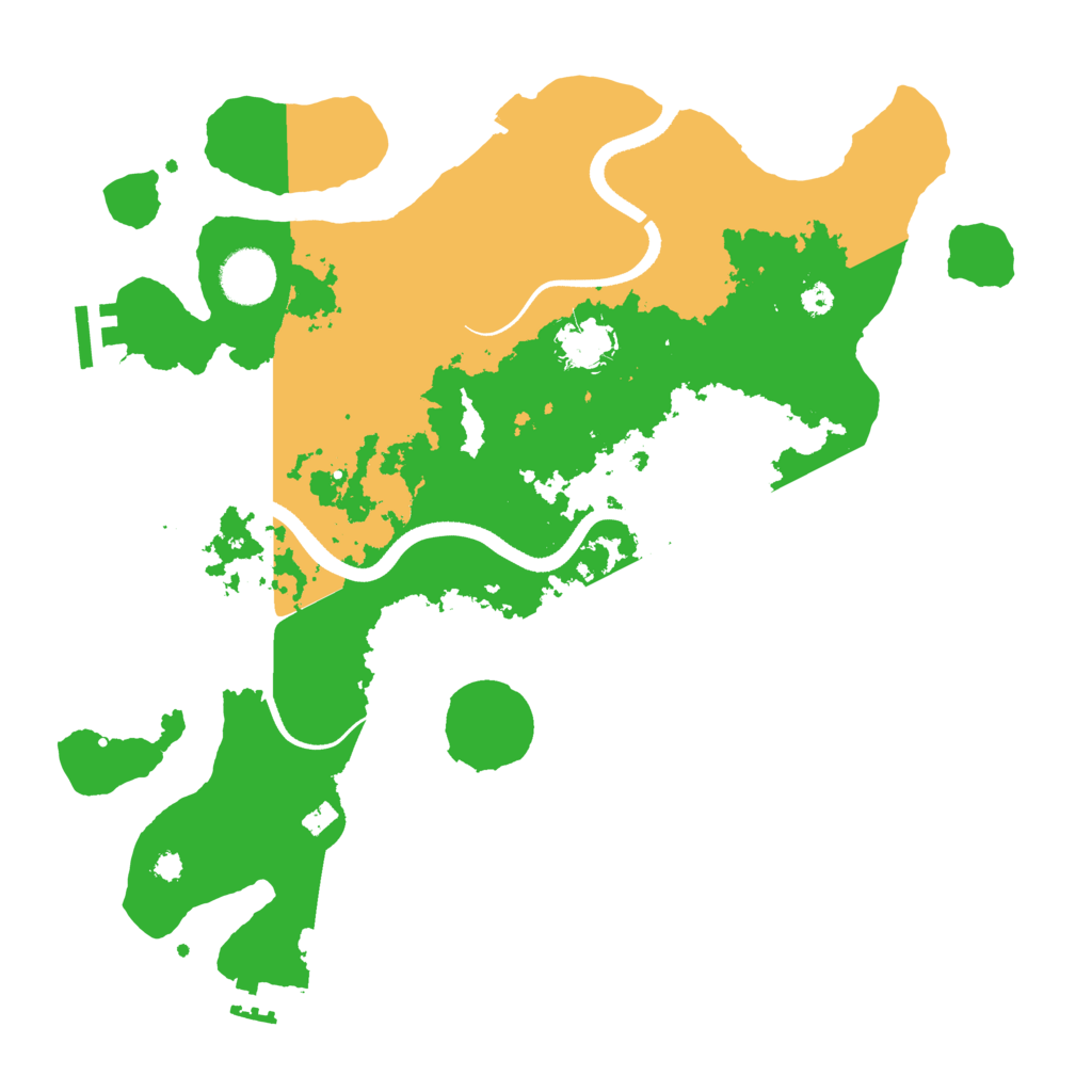 Biome Rust Map: Procedural Map, Size: 3500, Seed: 4302601