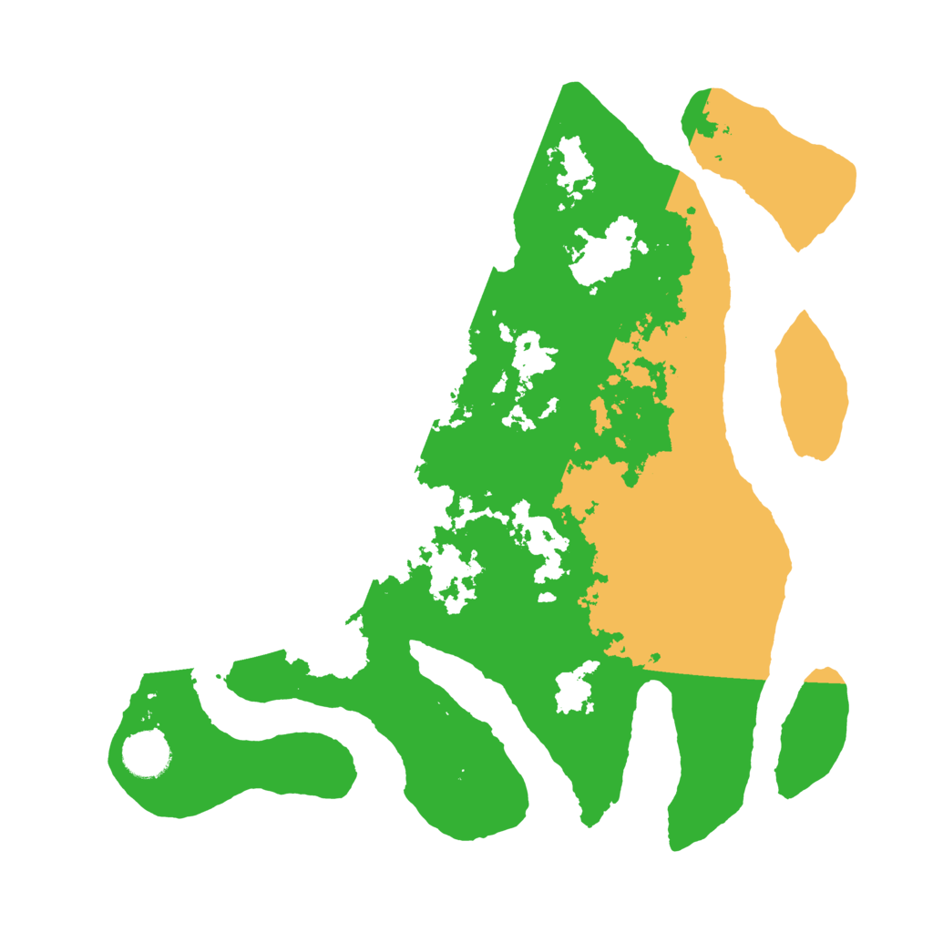 Biome Rust Map: Barren, Size: 3500, Seed: 1736167