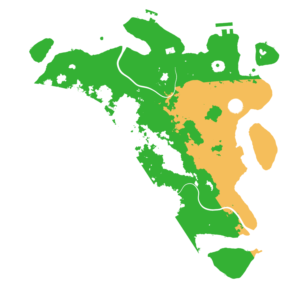 Biome Rust Map: Procedural Map, Size: 3500, Seed: 2452684