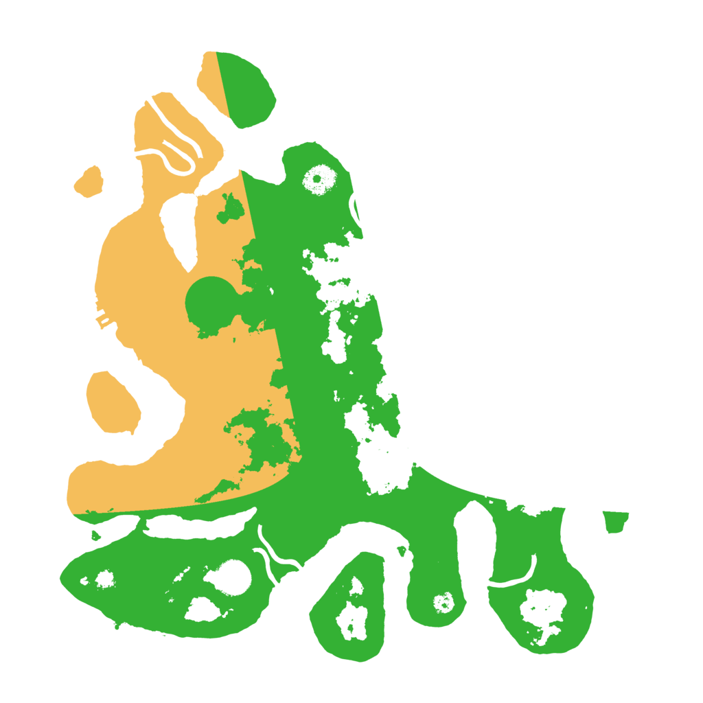 Biome Rust Map: Procedural Map, Size: 3500, Seed: 4182595