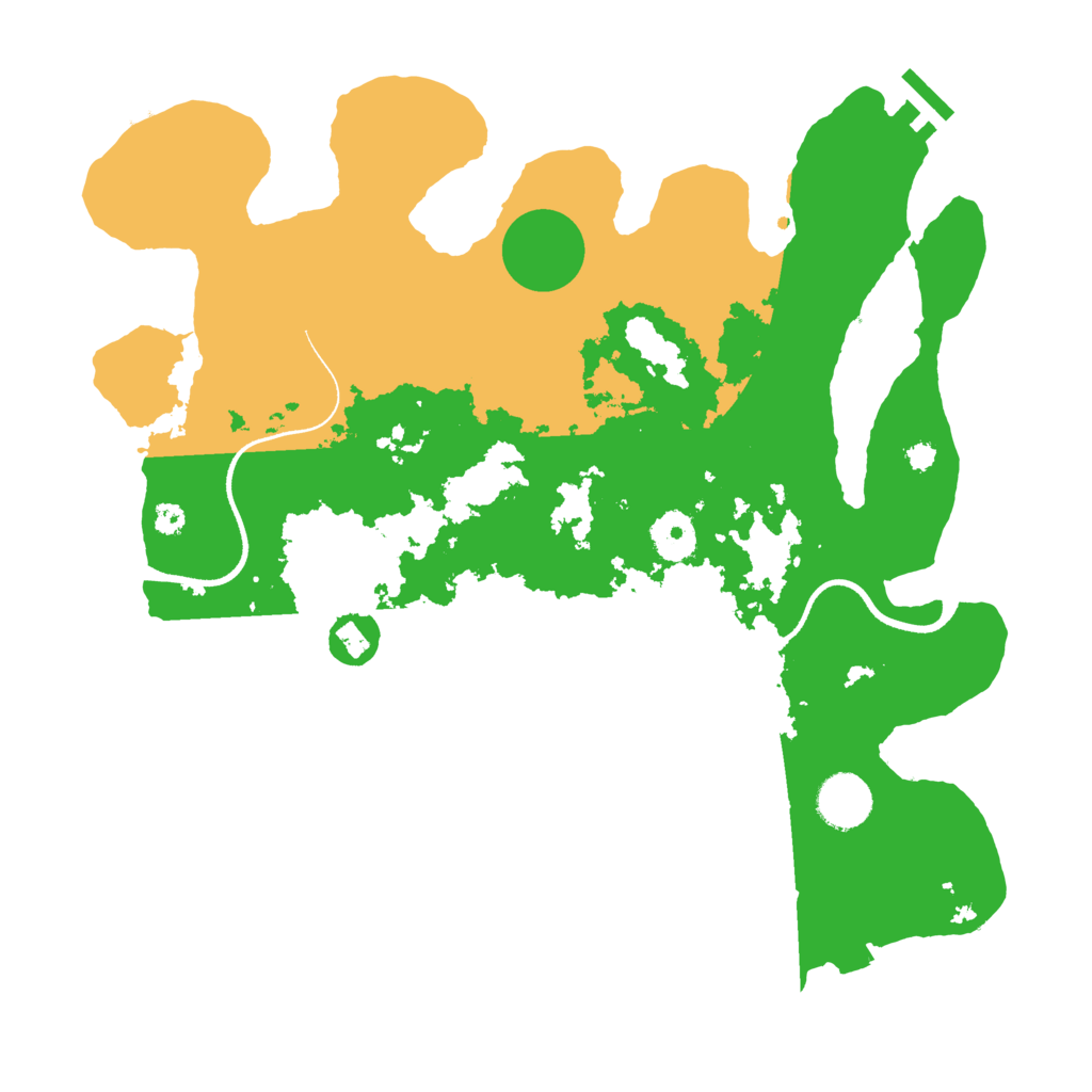 Biome Rust Map: Procedural Map, Size: 3500, Seed: 6120412