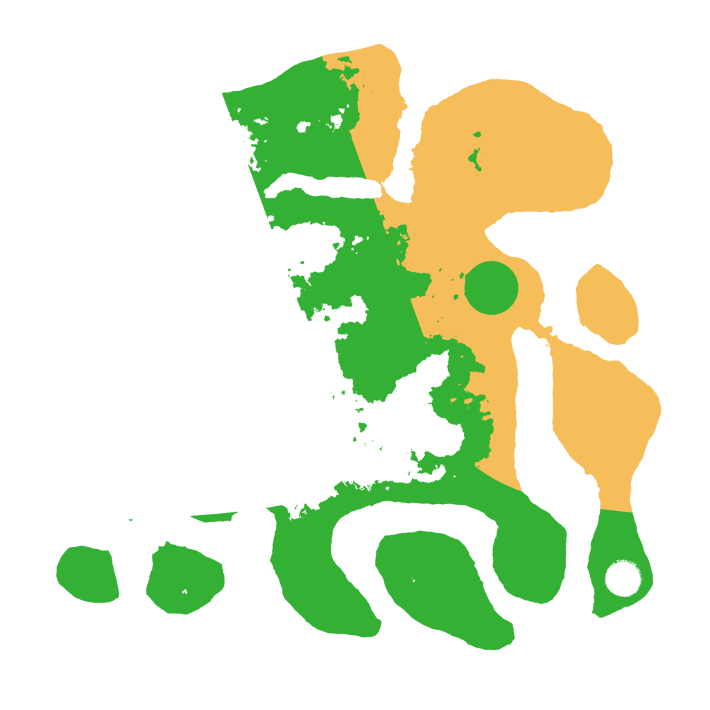 Biome Rust Map: Barren, Size: 3500, Seed: 51221