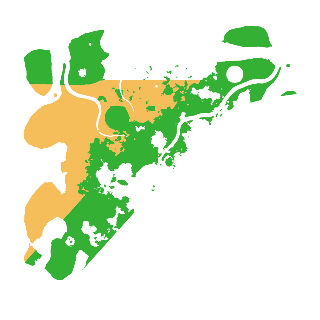 Biome Rust Map: Procedural Map, Size: 3500, Seed: 3998434