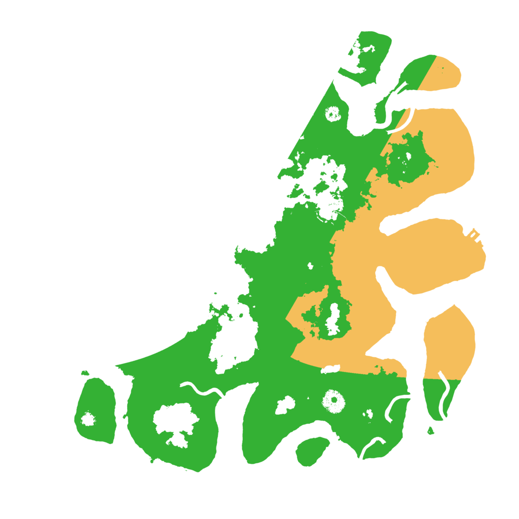 Biome Rust Map: Procedural Map, Size: 3500, Seed: 319588