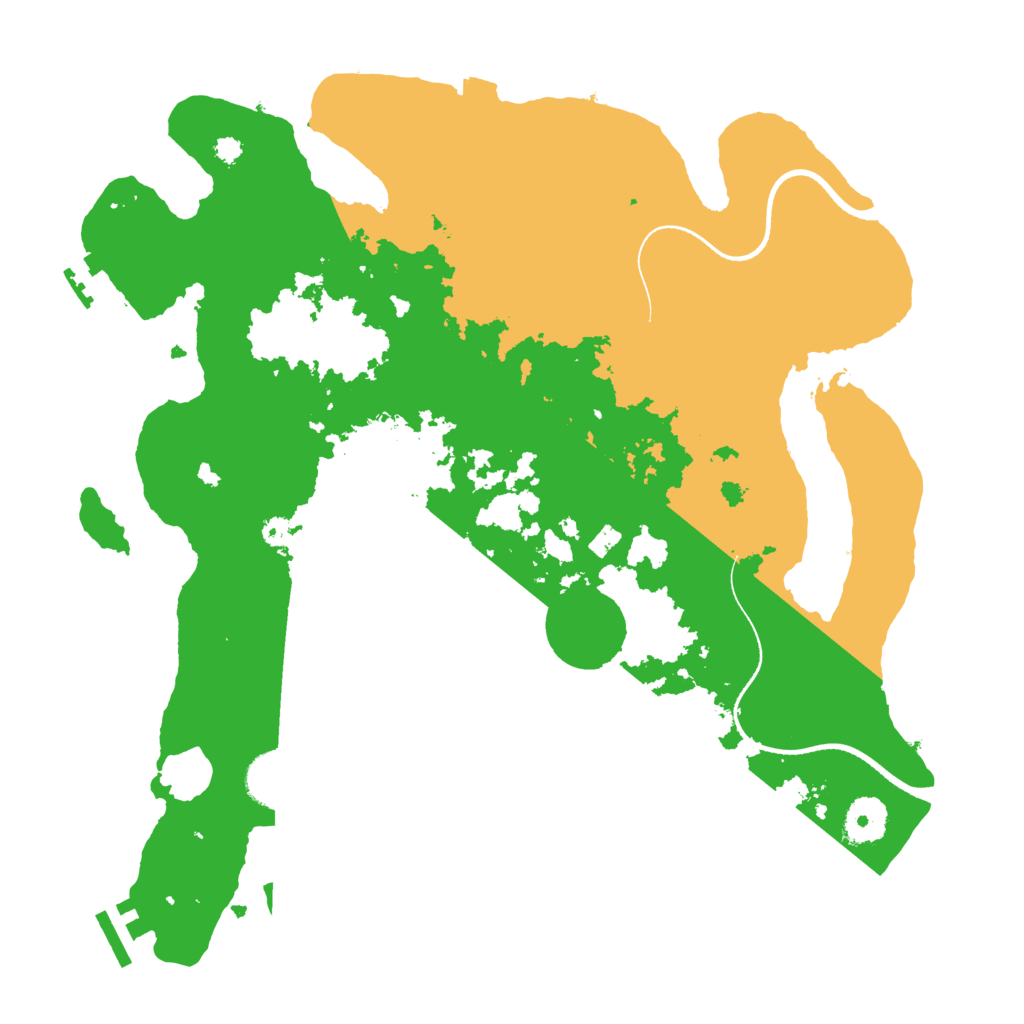 Biome Rust Map: Procedural Map, Size: 3500, Seed: 2389274