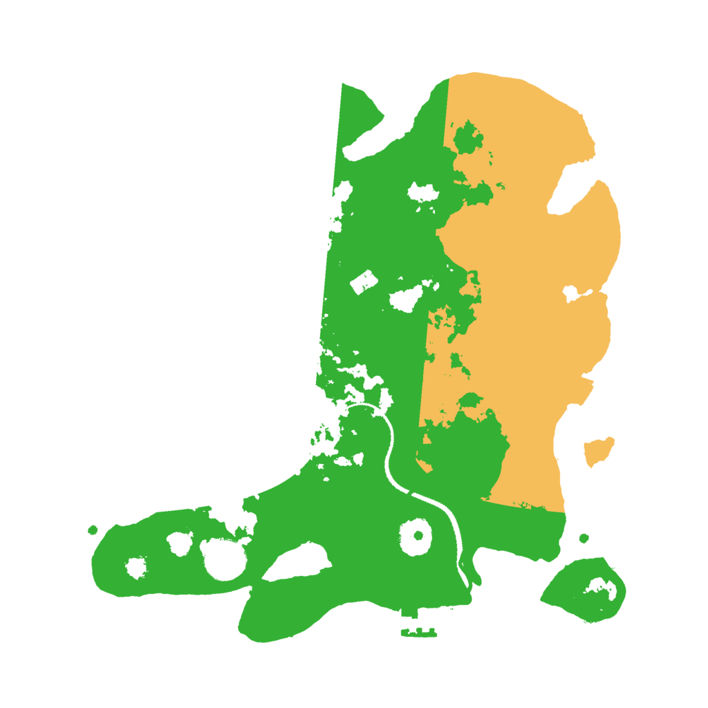 Biome Rust Map: Procedural Map, Size: 3000, Seed: 212666