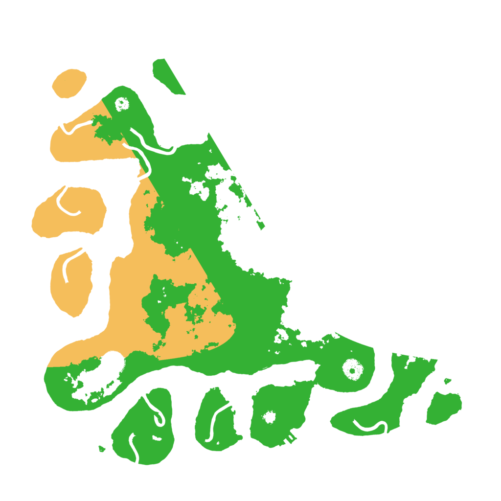 Biome Rust Map: Procedural Map, Size: 3700, Seed: 130781