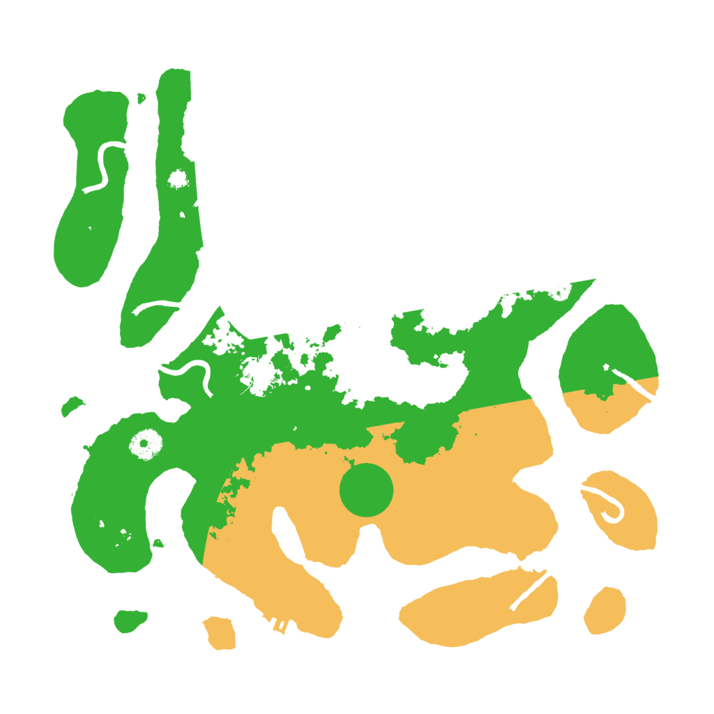 Biome Rust Map: Procedural Map, Size: 3500, Seed: 3081580