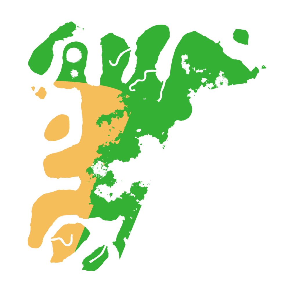 Biome Rust Map: Procedural Map, Size: 3500, Seed: 4331425