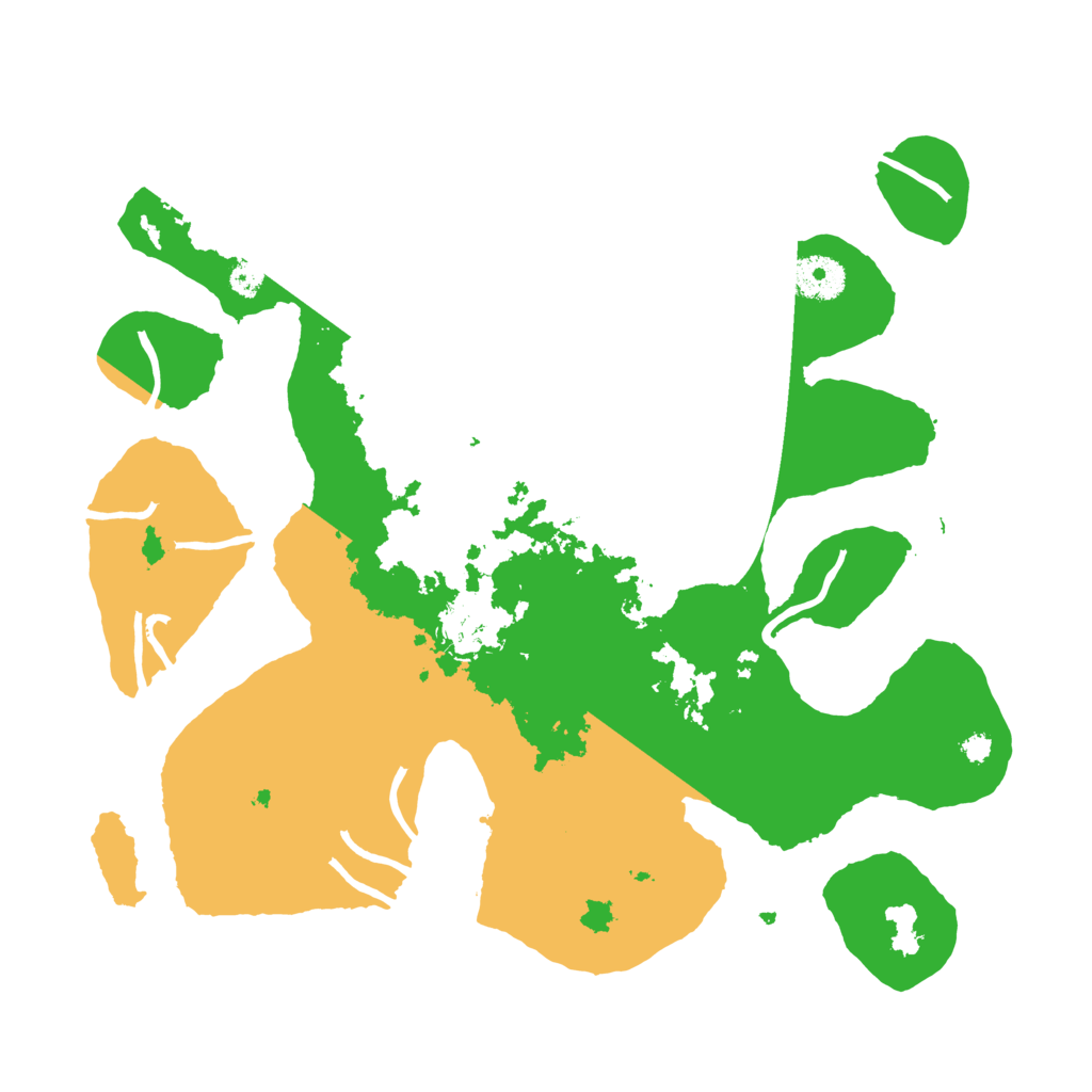 Biome Rust Map: Procedural Map, Size: 3500, Seed: 3246046