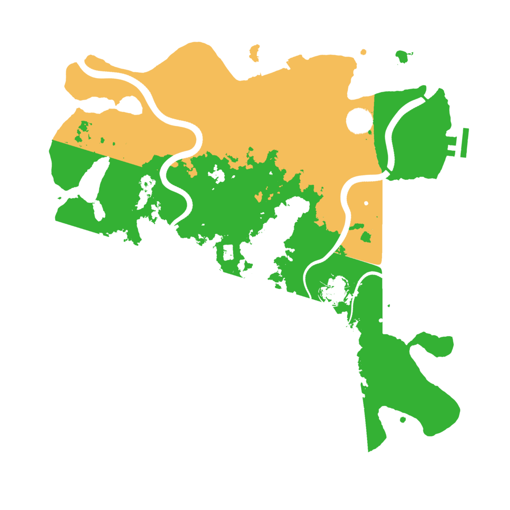 Biome Rust Map: Procedural Map, Size: 3500, Seed: 4247657