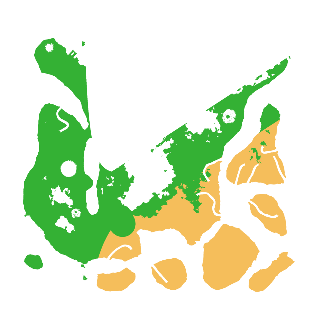 Biome Rust Map: Procedural Map, Size: 3500, Seed: 2653837