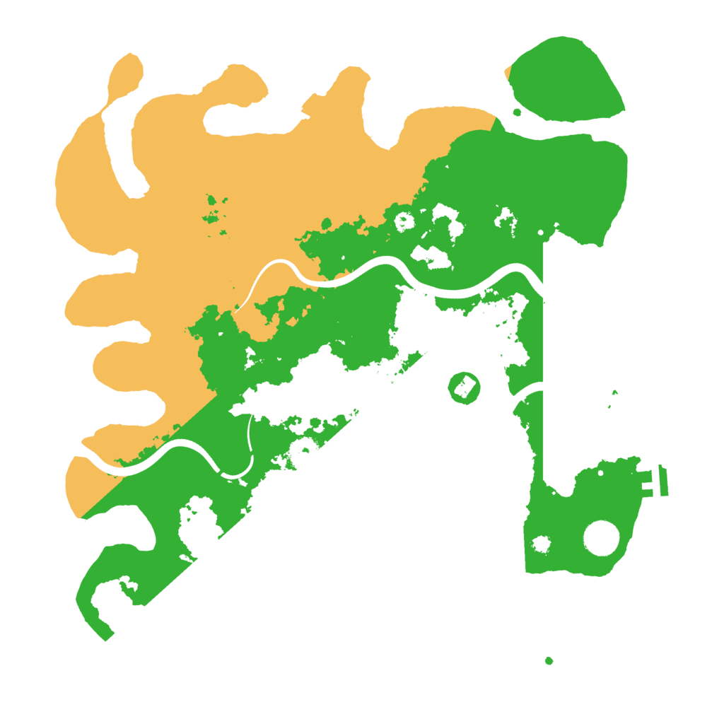Biome Rust Map: Procedural Map, Size: 3700, Seed: 3403590