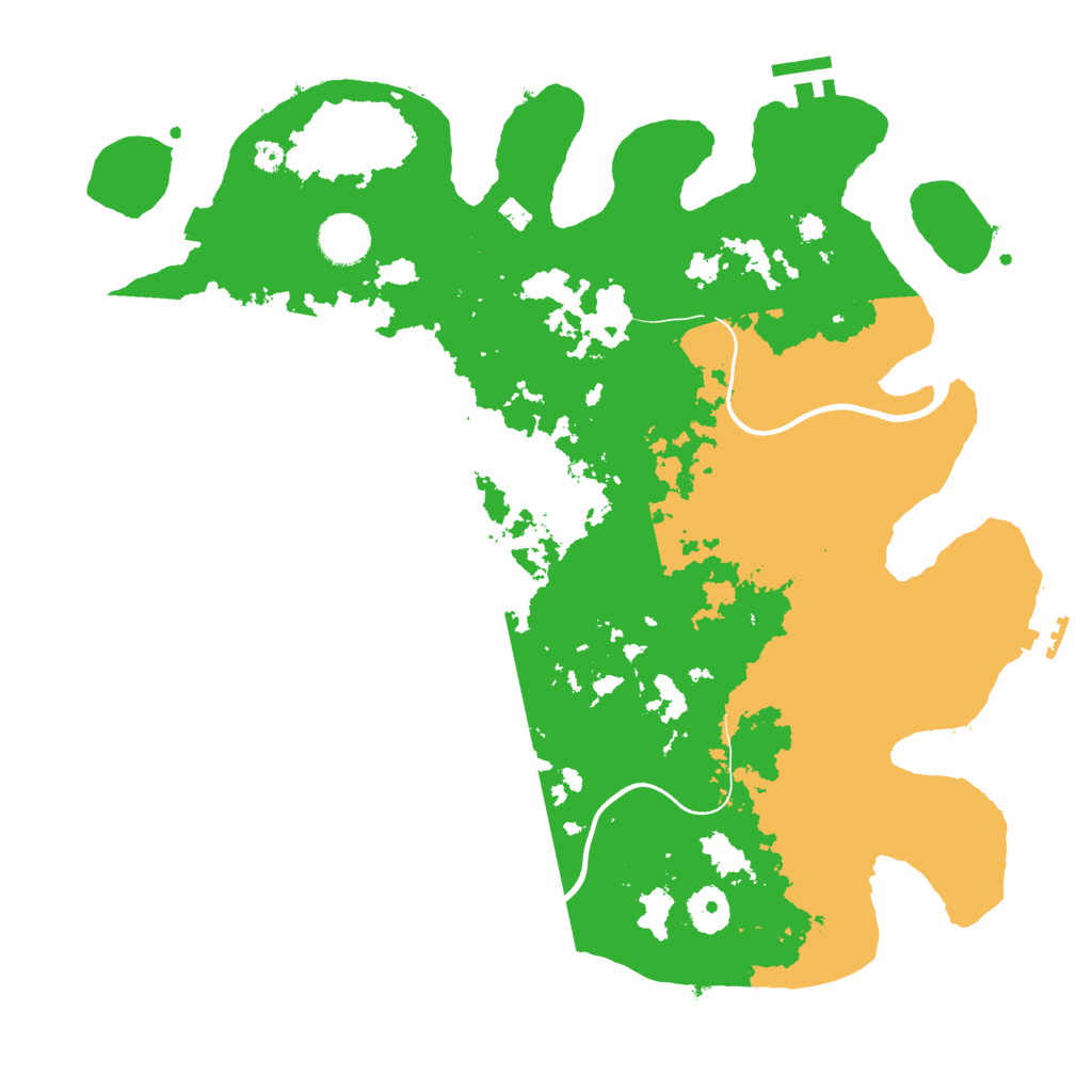 Biome Rust Map: Procedural Map, Size: 3700, Seed: 1240863410