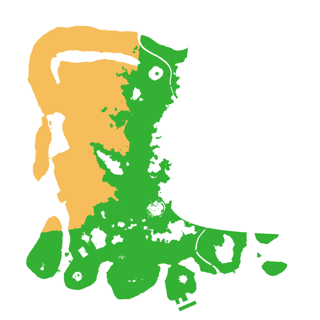 Biome Rust Map: Procedural Map, Size: 3500, Seed: 2077078
