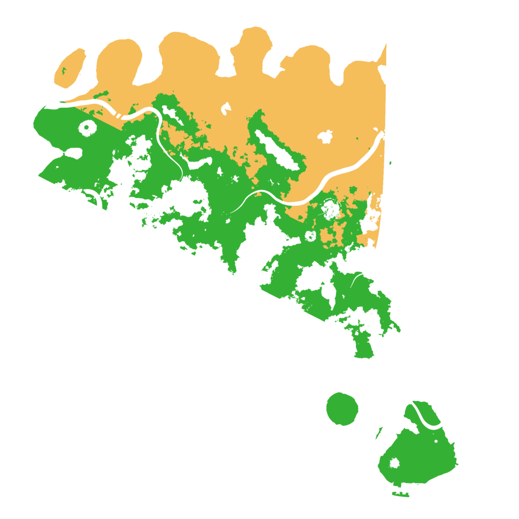 Biome Rust Map: Procedural Map, Size: 4600, Seed: 3