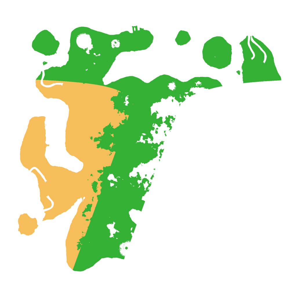 Biome Rust Map: Procedural Map, Size: 3500, Seed: 1156145