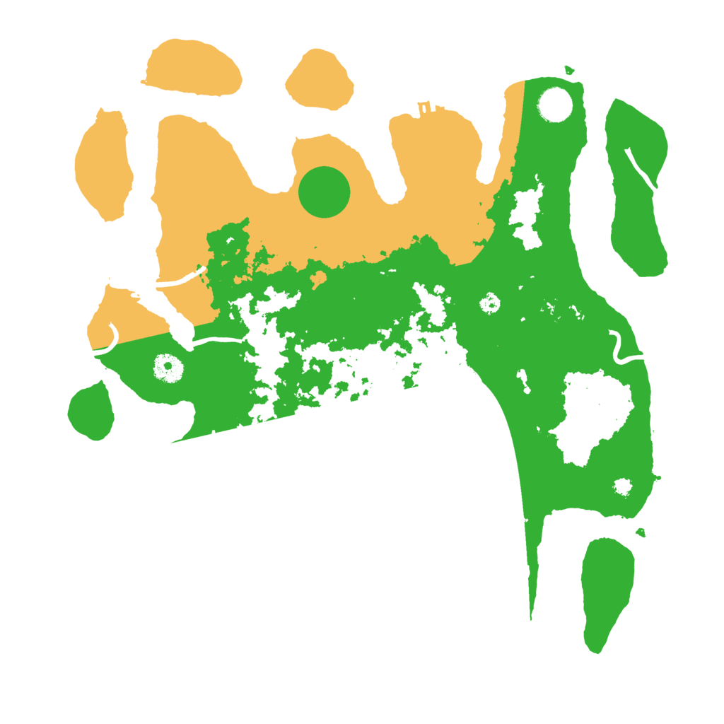 Biome Rust Map: Procedural Map, Size: 3700, Seed: 4260871