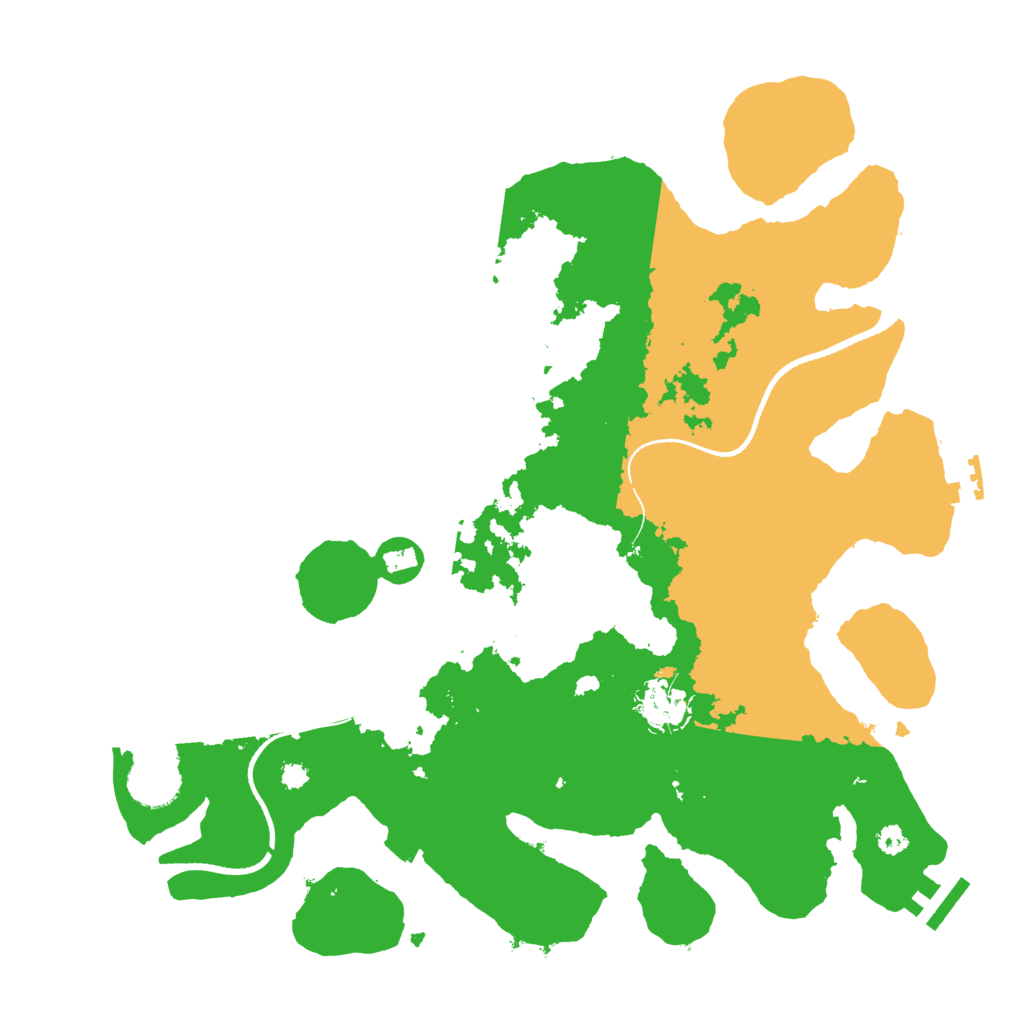 Biome Rust Map: Procedural Map, Size: 3500, Seed: 1014027