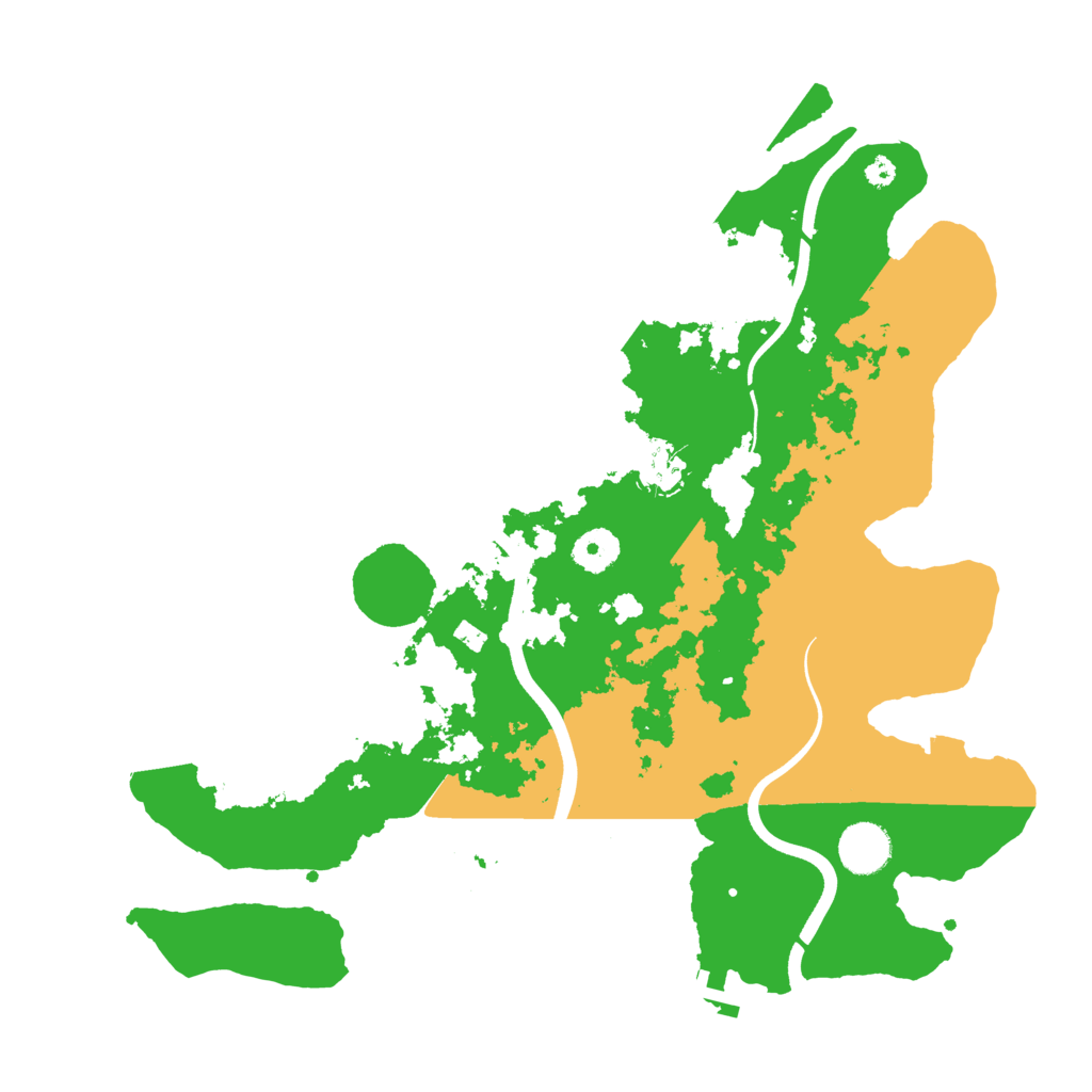 Biome Rust Map: Procedural Map, Size: 3700, Seed: 299863
