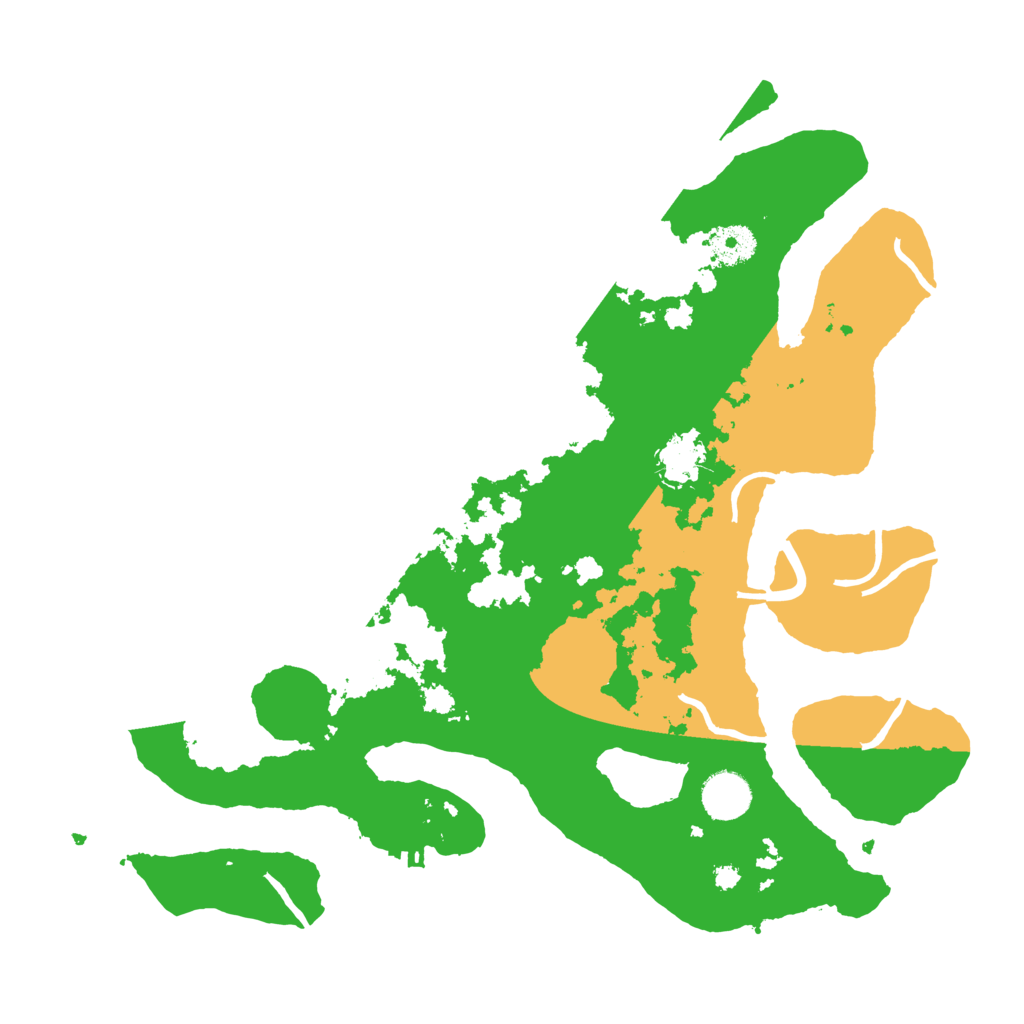 Biome Rust Map: Procedural Map, Size: 3700, Seed: 299863