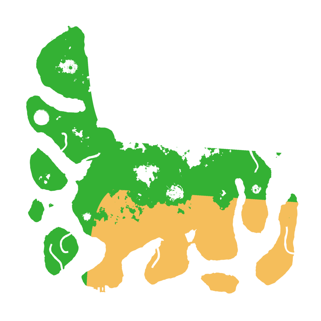 Biome Rust Map: Procedural Map, Size: 3700, Seed: 2303705