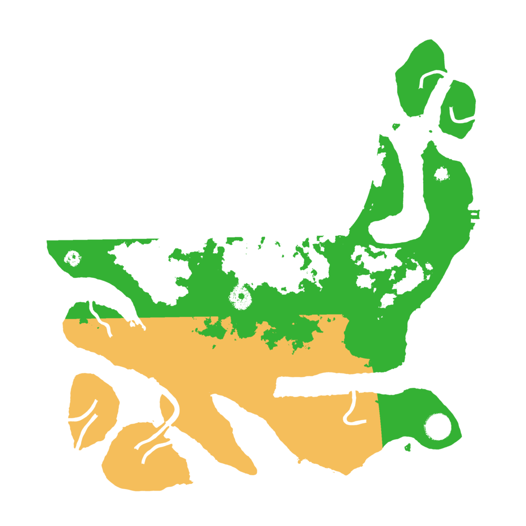 Biome Rust Map: Procedural Map, Size: 3500, Seed: 6087610