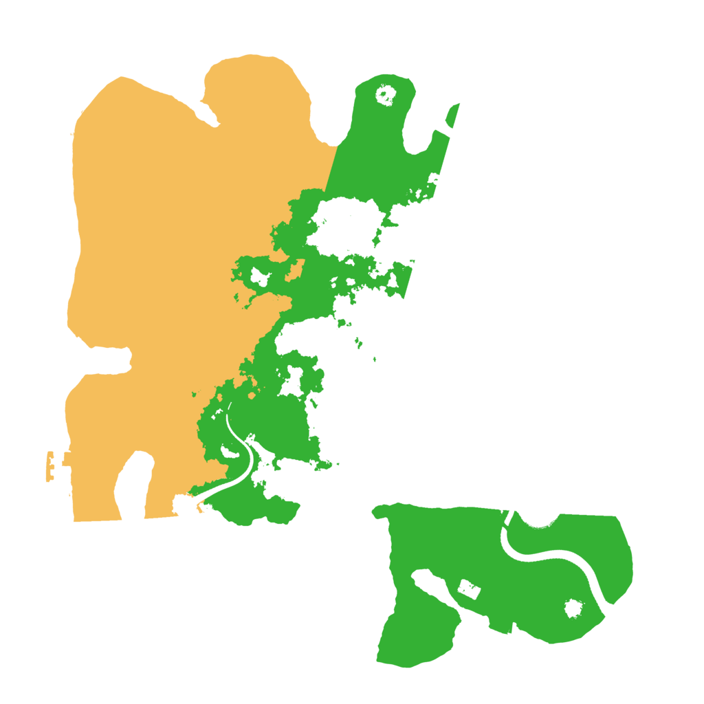 Biome Rust Map: Procedural Map, Size: 3500, Seed: 3952821