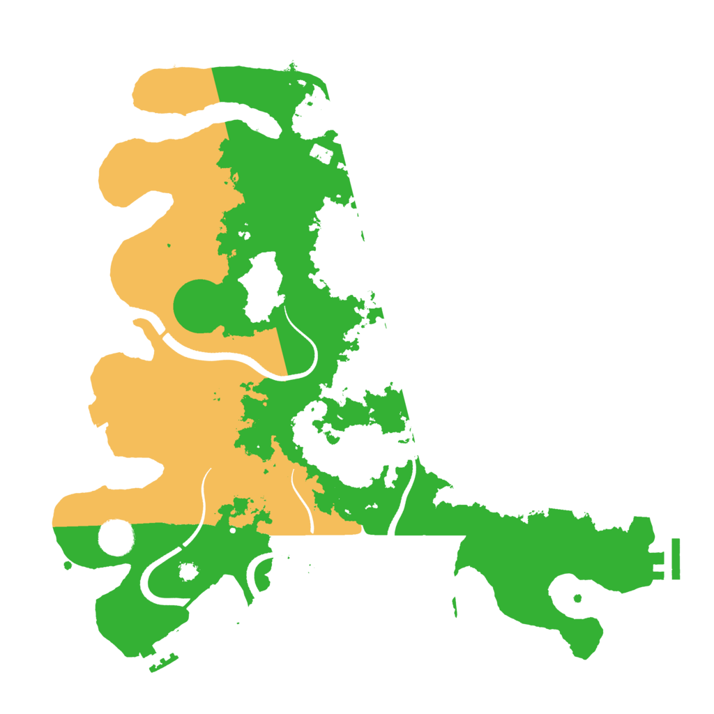 Biome Rust Map: Procedural Map, Size: 3500, Seed: 2425533