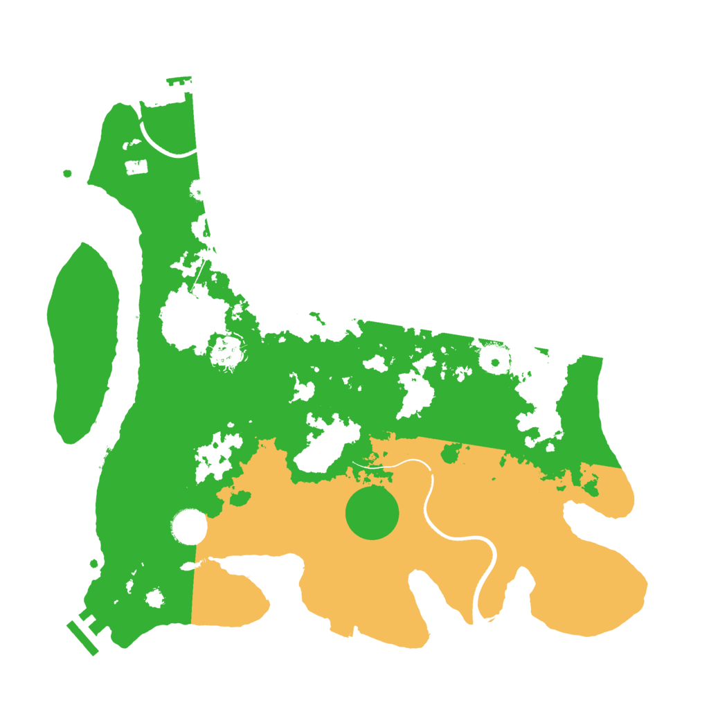 Biome Rust Map: Procedural Map, Size: 3500, Seed: 6104455