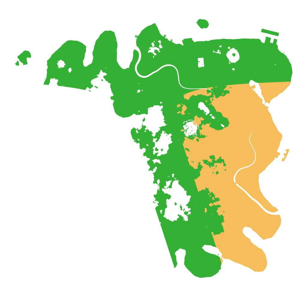 Biome Rust Map: Procedural Map, Size: 3500, Seed: 5968165