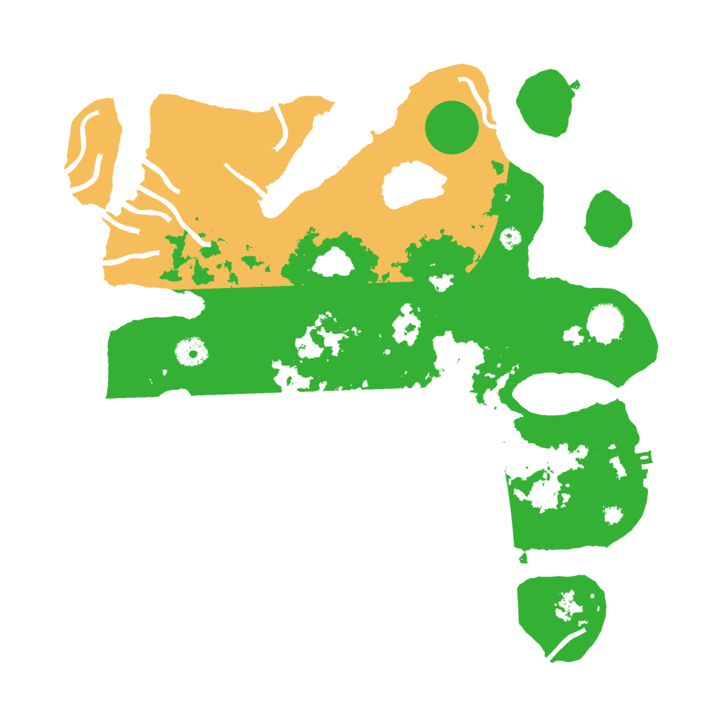 Biome Rust Map: Procedural Map, Size: 3500, Seed: 3621964