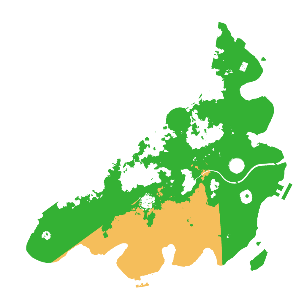 Biome Rust Map: Procedural Map, Size: 3500, Seed: 4870389