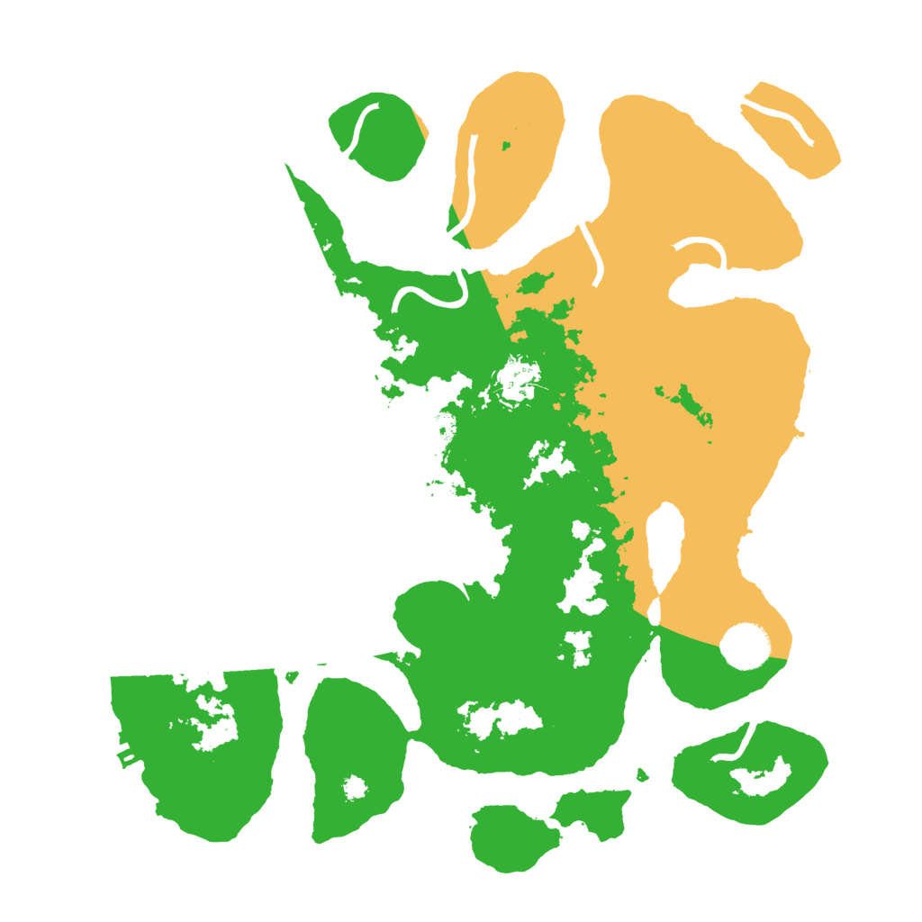 Biome Rust Map: Procedural Map, Size: 3500, Seed: 1428516