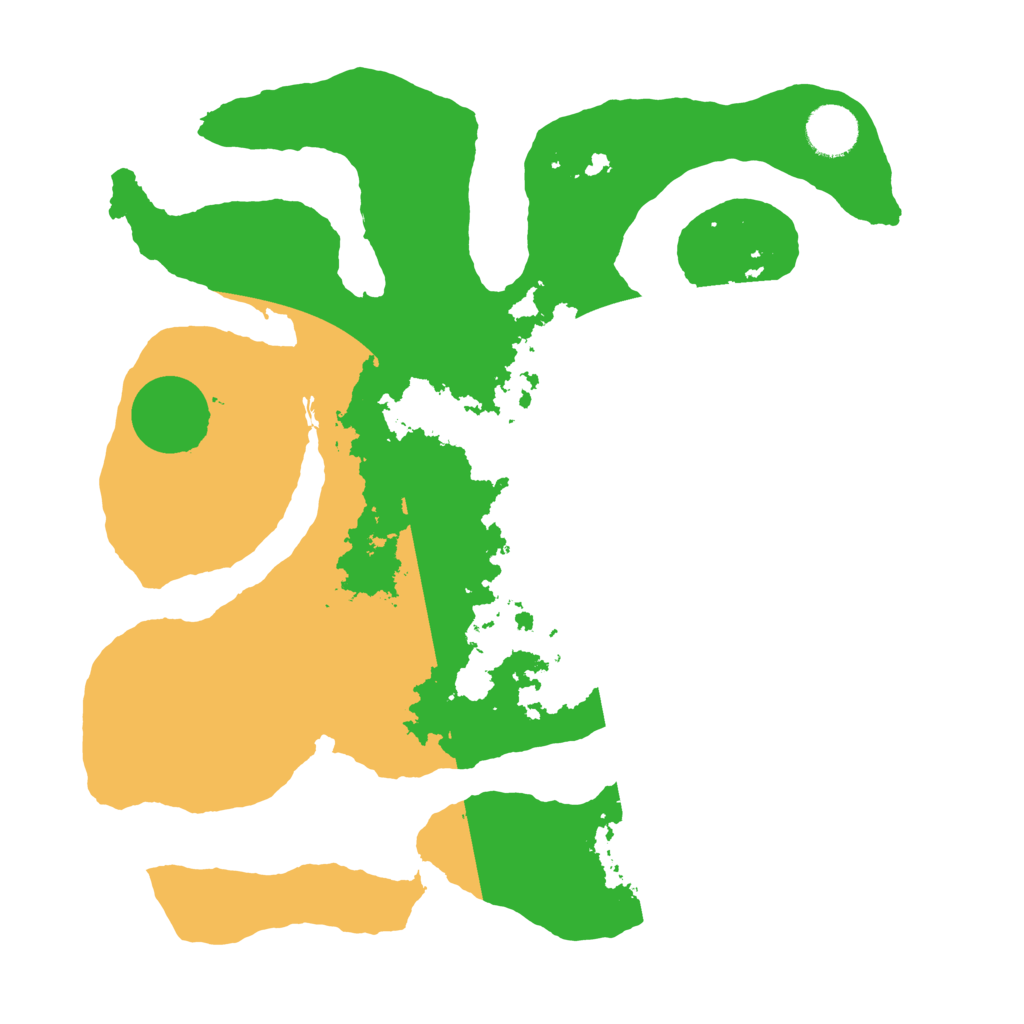 Biome Rust Map: Barren, Size: 3500, Seed: 2031595