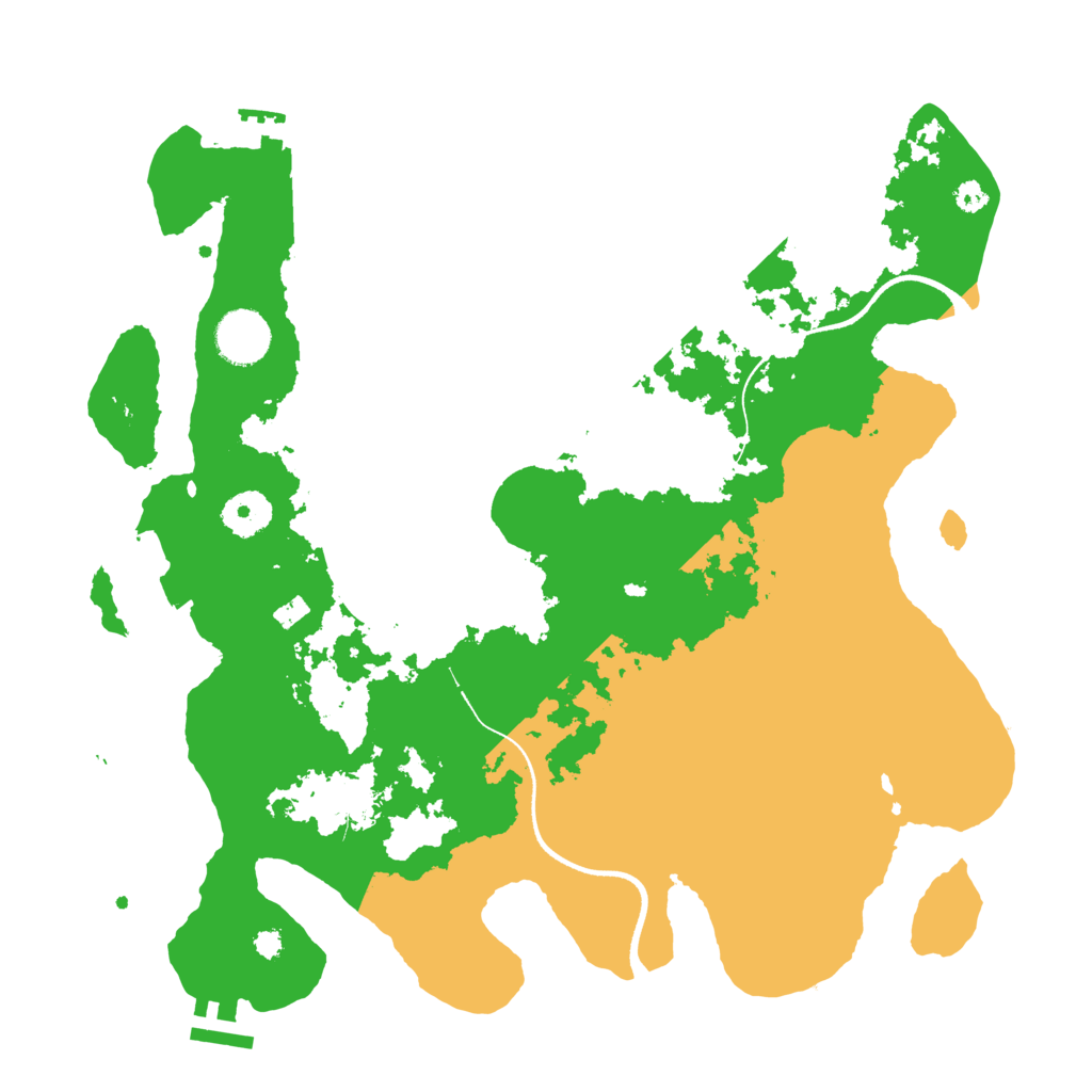 Biome Rust Map: Procedural Map, Size: 3500, Seed: 2608915