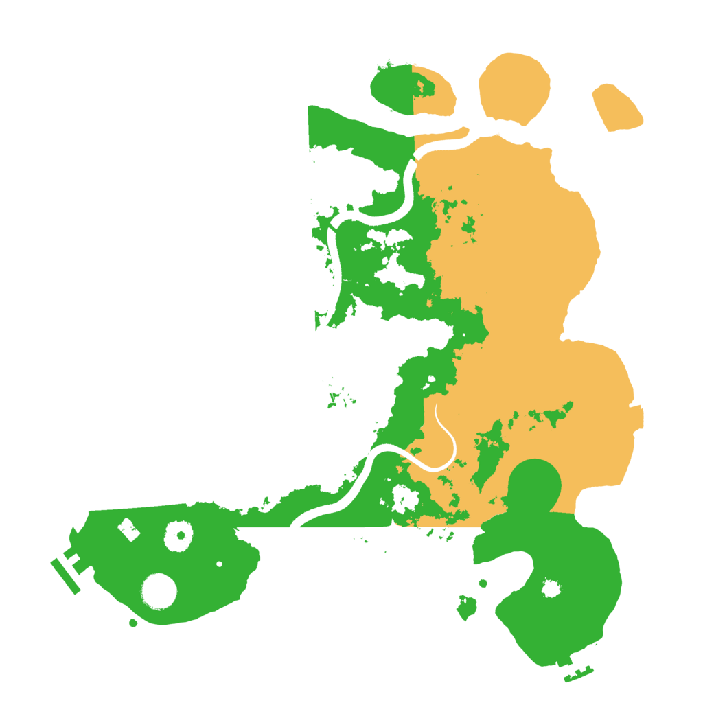 Biome Rust Map: Procedural Map, Size: 3500, Seed: 377800381