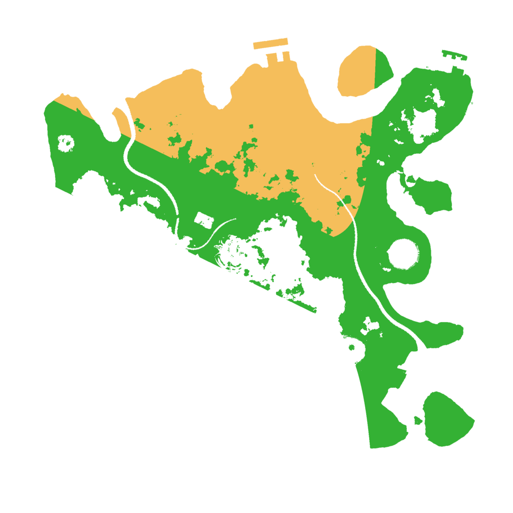 Biome Rust Map: Procedural Map, Size: 3000, Seed: 410342913