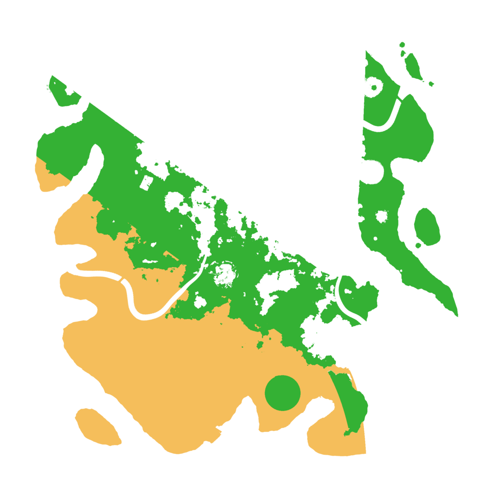 Biome Rust Map: Procedural Map, Size: 3700, Seed: 2542395