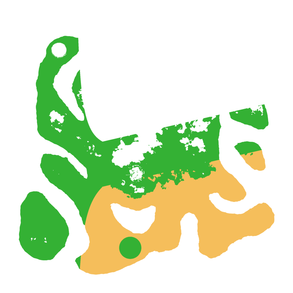 Biome Rust Map: Barren, Size: 3500, Seed: 2268663