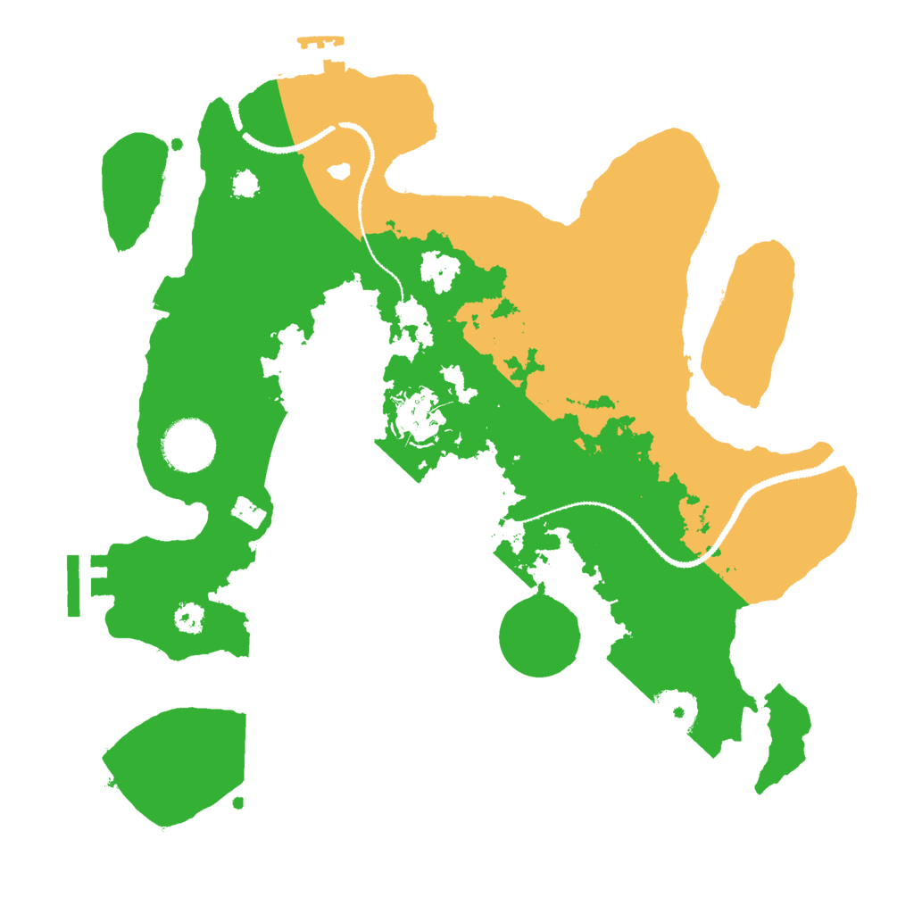 Biome Rust Map: Procedural Map, Size: 3000, Seed: 267952