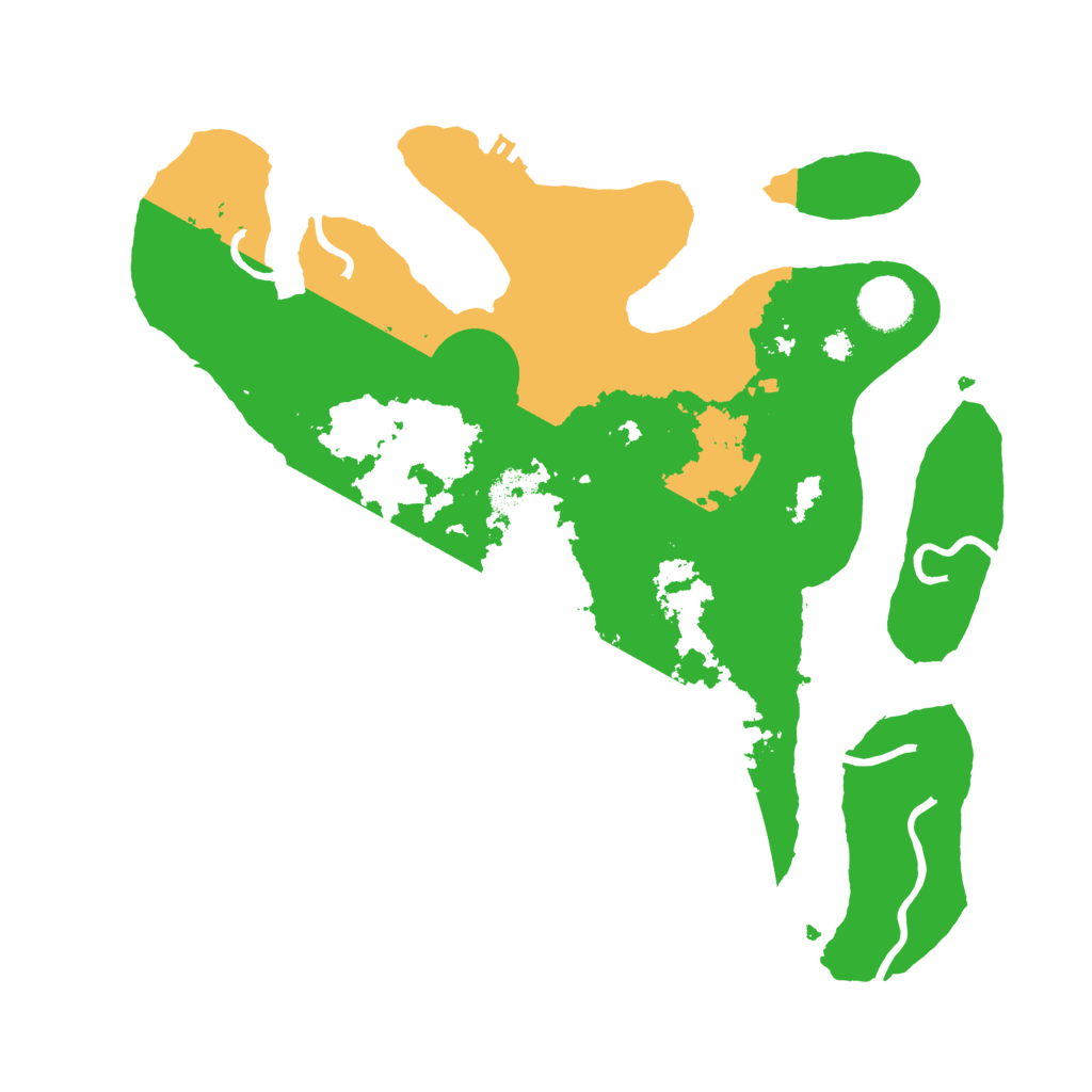 Biome Rust Map: Procedural Map, Size: 3500, Seed: 1014749