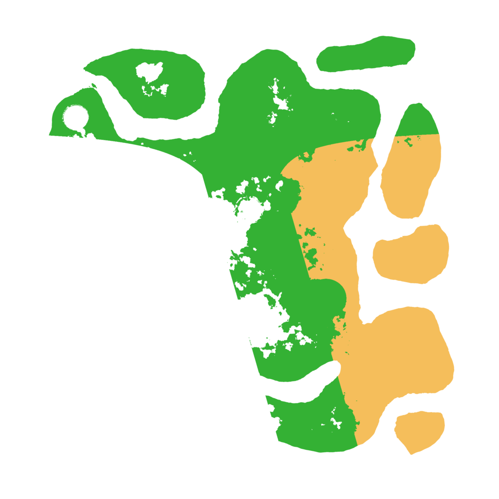 Biome Rust Map: Barren, Size: 3500, Seed: 3996684