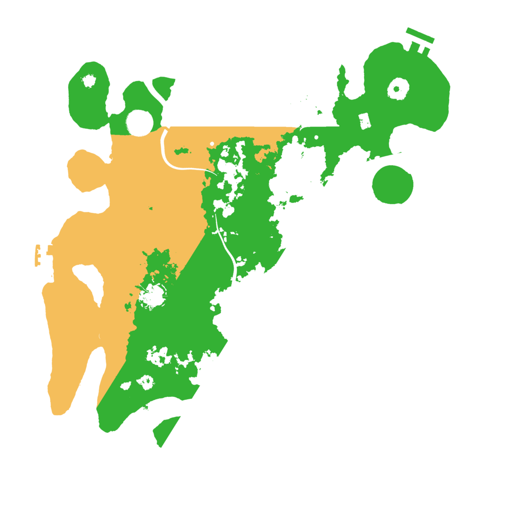 Biome Rust Map: Procedural Map, Size: 3500, Seed: 382289