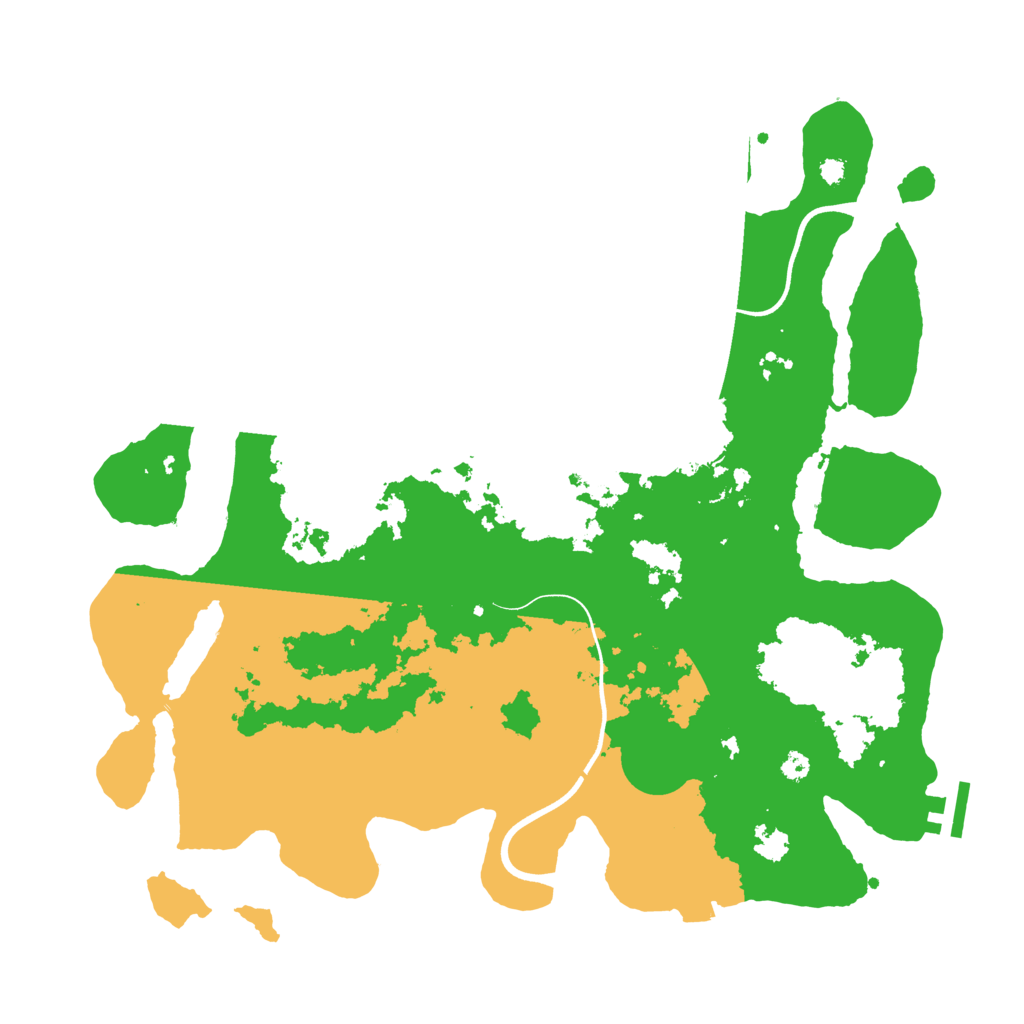 Biome Rust Map: Procedural Map, Size: 3700, Seed: 1460266