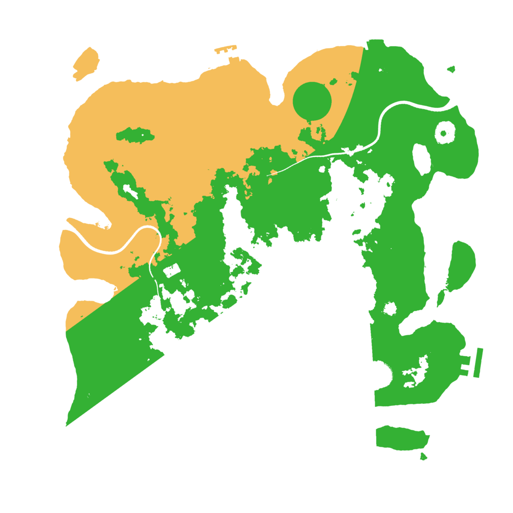 Biome Rust Map: Procedural Map, Size: 3500, Seed: 2170808