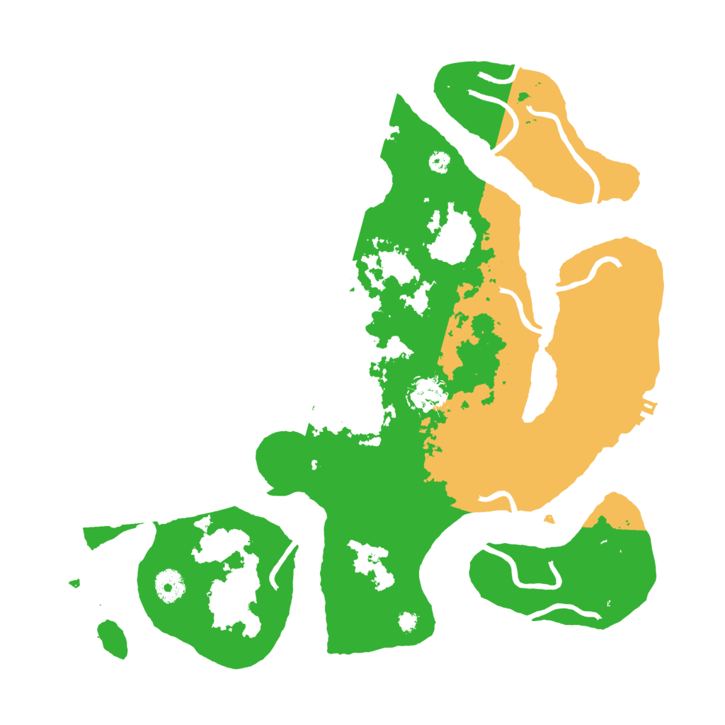 Biome Rust Map: Procedural Map, Size: 3500, Seed: 3683426